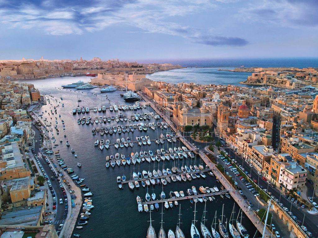 Aerial view of Vittoriosa location